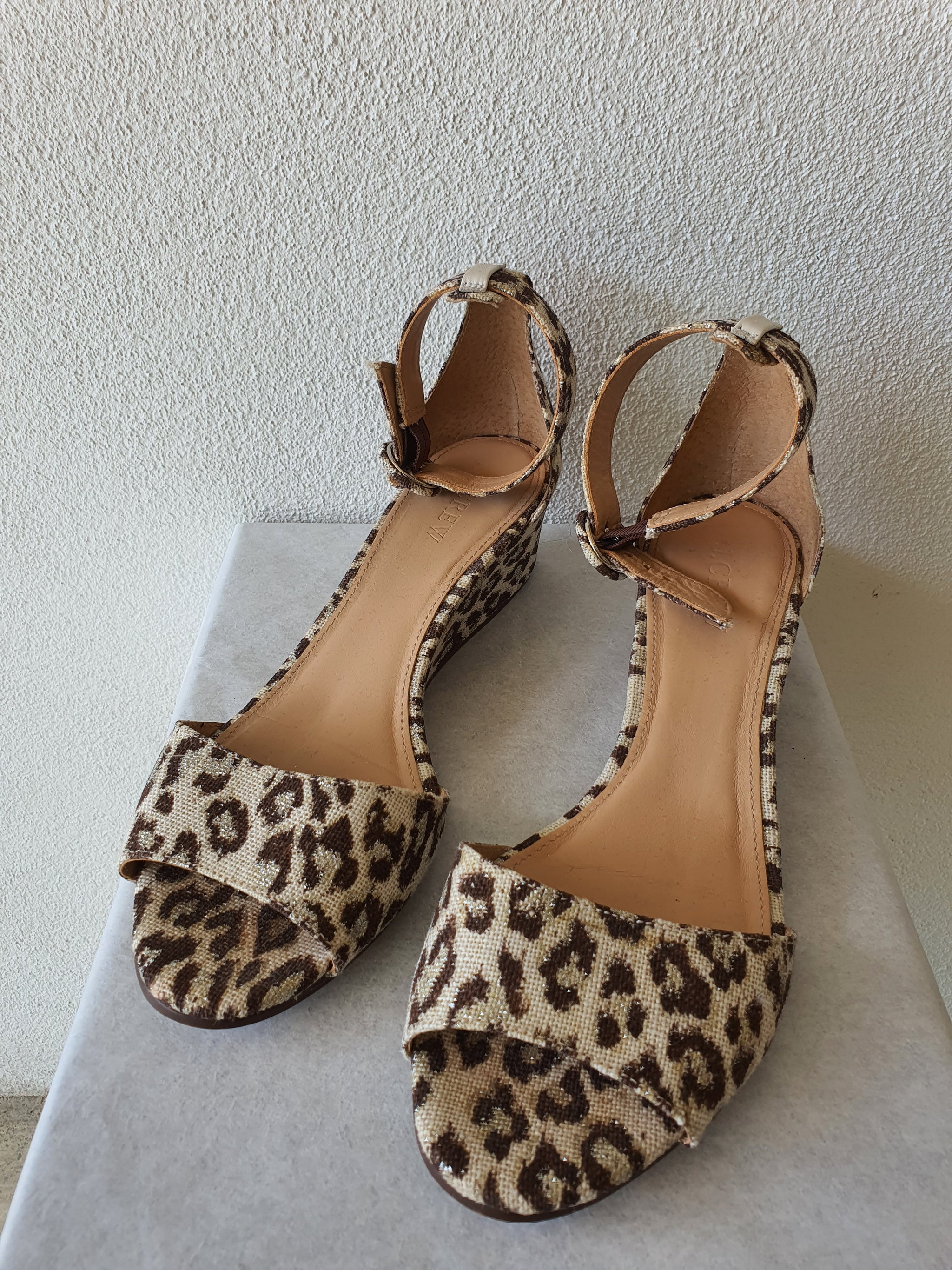 J Crew Leopard print shoes 7.5 - regenerate fashion