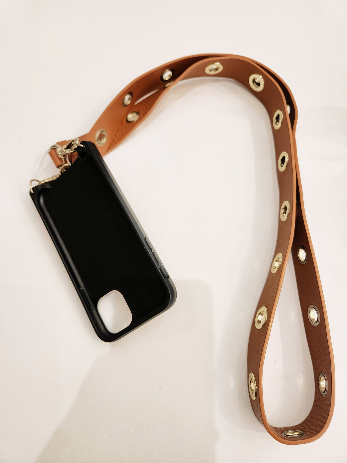 BANDOLIER Iphone 11 crossbody Leather bag- Tan Accessories