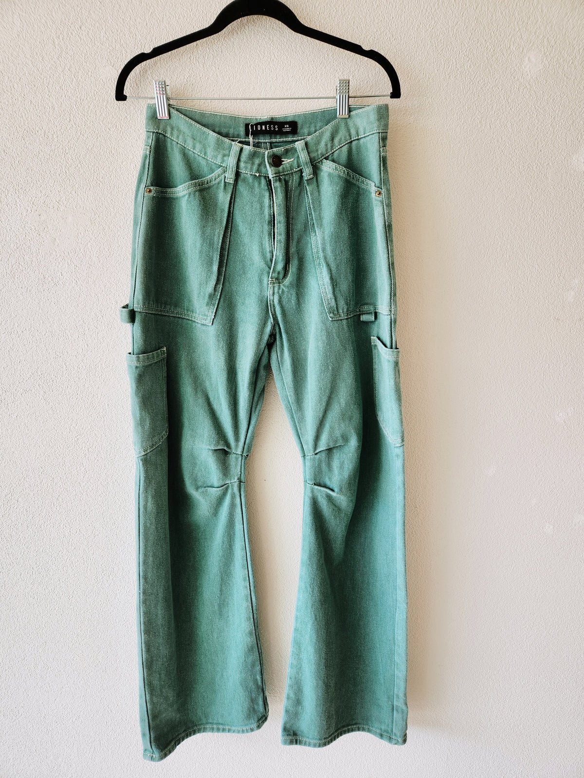 Lioness Green Cargo Denim XS